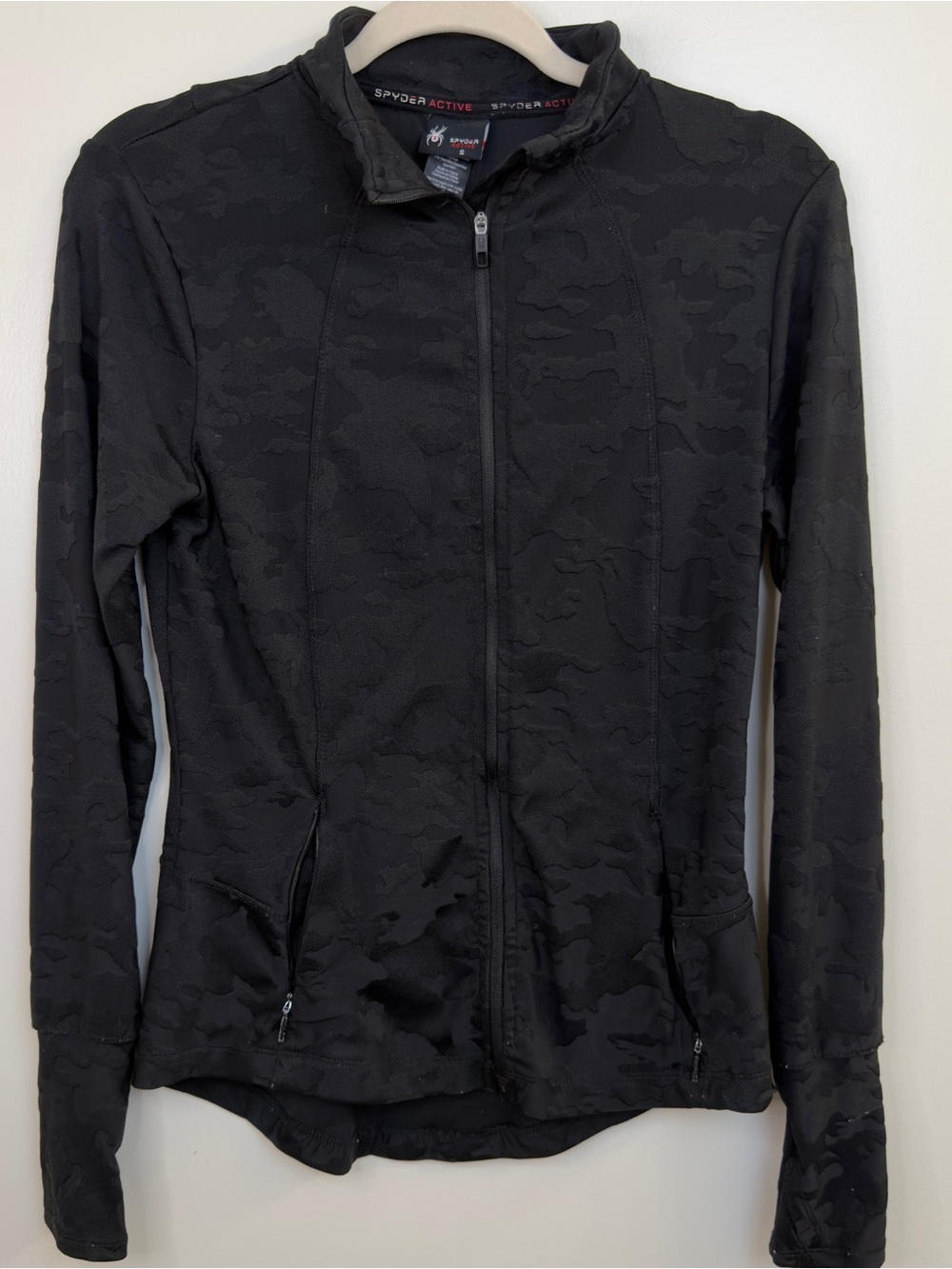 Spyder Black Women's Full-Zip Active Jacket Size Small